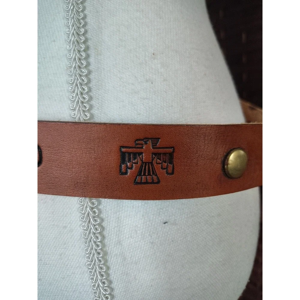 Boy Scout Vintage 1998 Gerber Scout Camp Belt Thunderbird Handmade Belt By Nick